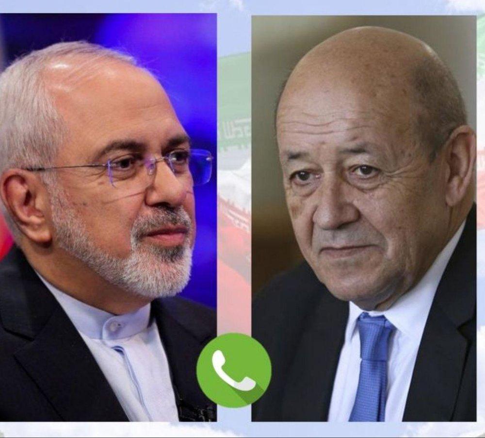 گفتگوی تلفنی ظریف با همتای فرانسوی گفتگوی تلفنی ظریف با همتای فرانسوی