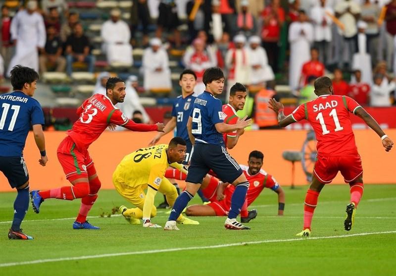 جام ملت های آسیا، فزونی یک نیمه ای ژاپن مقابل عمان، پنالتی عمان گم شد