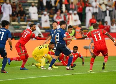 جام ملت های آسیا، فزونی یک نیمه ای ژاپن مقابل عمان، پنالتی عمان گم شد