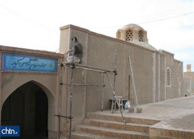 مرمت نمای بیرونی خانه تاریخی پیرنیا در نایین