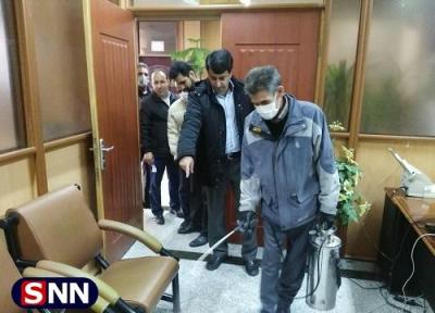 دانشگاه آزاد کرمانشاه ضدعفونی شد