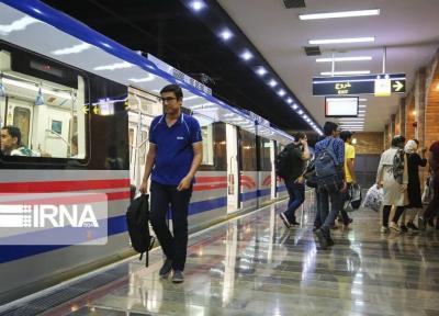 خبرنگاران تعداد سرویس های مترو تهران به یک سوم کاهش یافت
