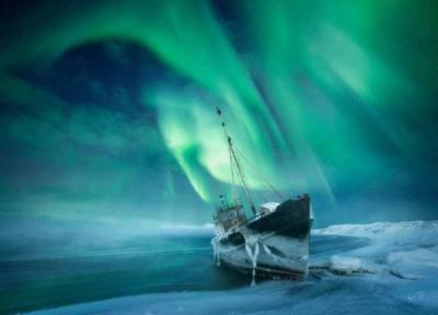 تصاویری خیره کننده از شفق قطبی بر فراز آلاسکا